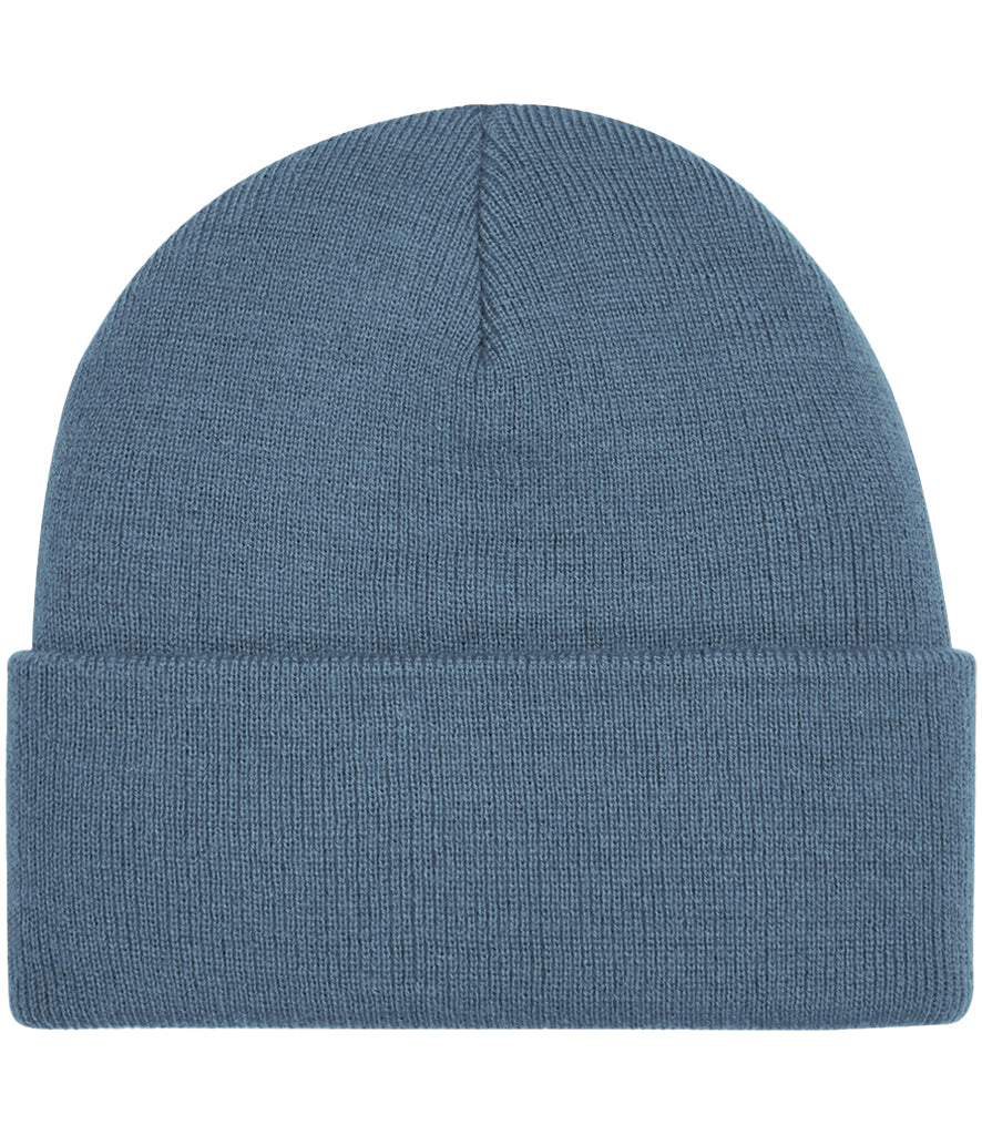 Blank blue beanie hat