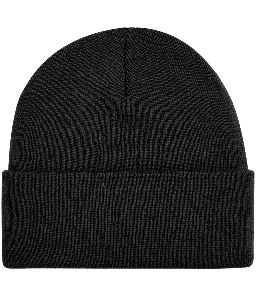 Blank black beanie hat