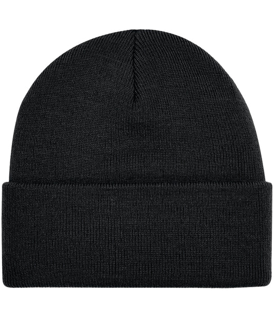 Blank black beanie hat