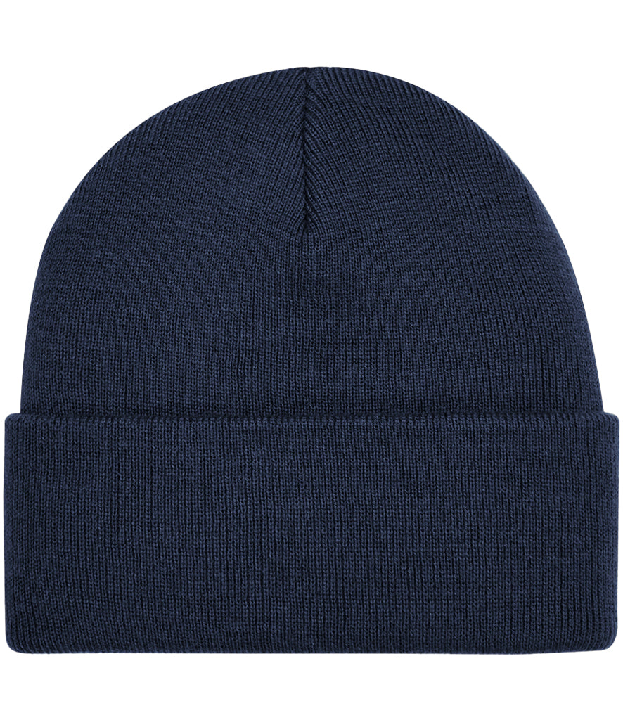 Blank navy blue beanie hat 