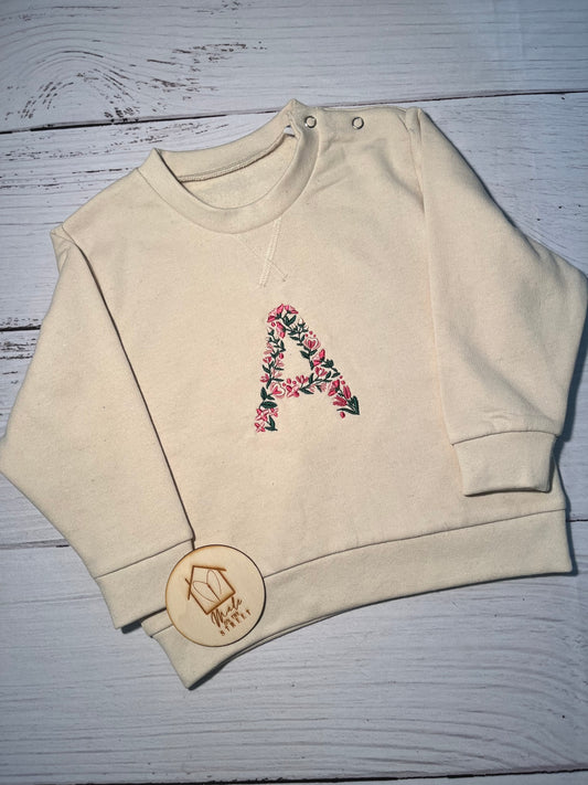 Infant Floral Alphabet Jumpers