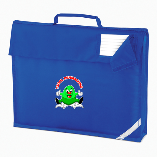 School bookbag featuring Ysgol Penmachno school logo
